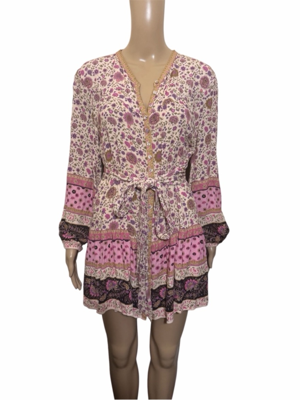 Spell & The Gypsy Collective lady untamed lavender floral mini dress Dress - Picture 4 of 7